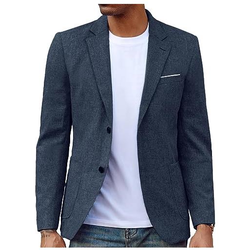 PaulJones slim fit giacca da uomo piacevole due bottoni taglio classico smoking grigio chiaro con due bottoni l, grigio chiaro