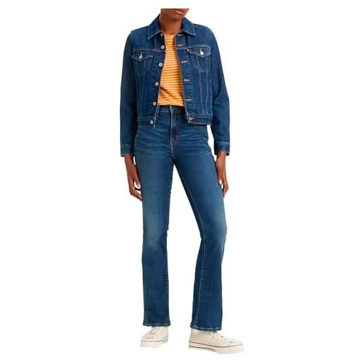Levi's 725 high rise bootcut, jeans donna, blu ( blow your mind ), 33w / 32l