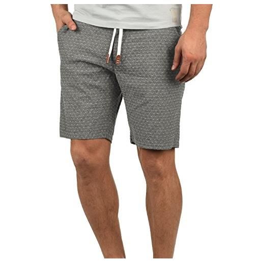 b BLEND blend serge pantaloncini chino shorts panno corti da uomo con cintura in cotone 100% regular- fit, taglia: m, colore: black (70155)