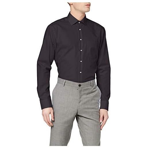 Seidensticker business hemd regular camicia formale, bianco (weiß 01), 47 uomo
