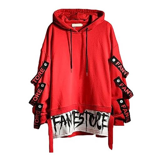 Hello MrLin sweatshirt con cappuccio techwear giapponese harajuku uomo hip hop streetwear urbano