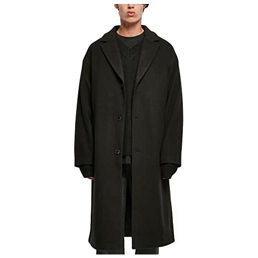 Urban Classics long coat cappotto, grigio lupo, m uomo