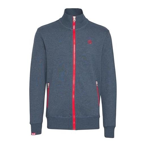 !Solid solid benn. Track - felpa da uomo, taglia: l, colore: insignia blue melange (8991)