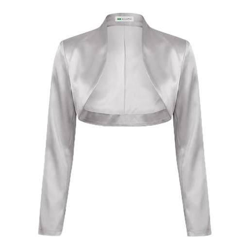 Bolerose formale raso a maniche lunghe bolero (avorio, 3xl)
