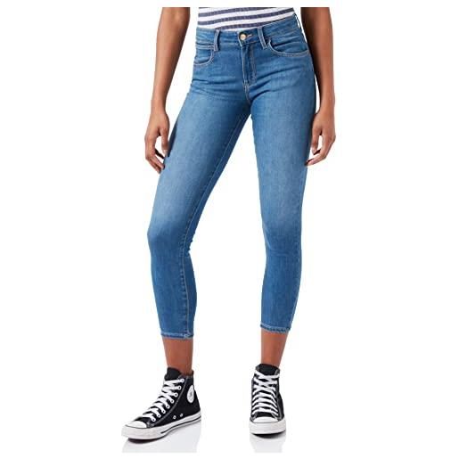 Wrangler skinny crop jeans, black, 27w / 30l donna