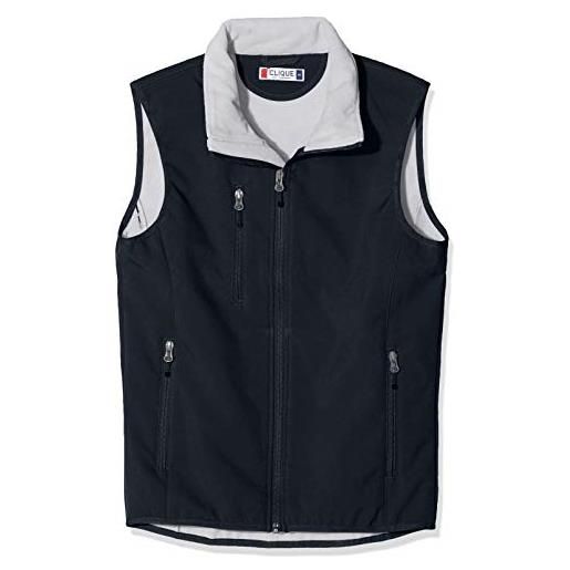 Cli. Que softshell vest, gilet uomo, grigio (pistol), small (manufacturer size: s)