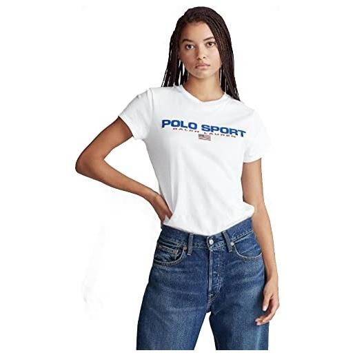 Polo Ralph Lauren - maglietta girocollo polo sport (l, pure white)