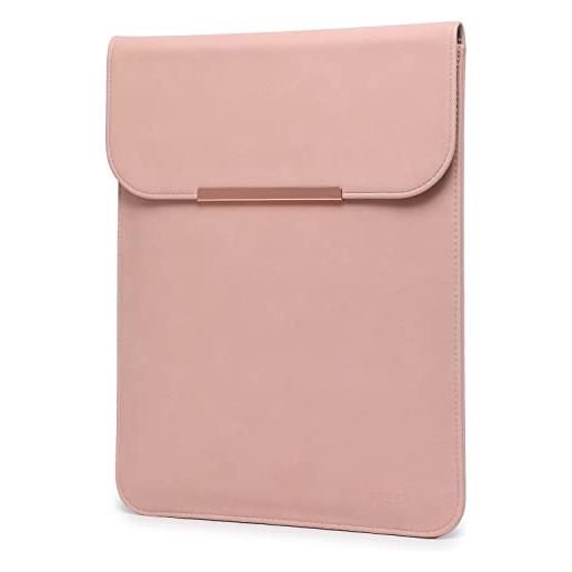 HYZUO 13 pollici custodia borsa pc portatile sleeve compatibile con mac. Book air 13 m2 m1 2018-2022, mac. Book pro 13 m2 m1 2016-2022, xps 13, surface pro x/8/7/6/5, con borsa accessori, rosa