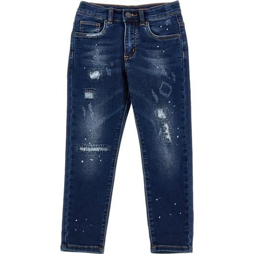 Monnalisa jeans denim effetto vintage
