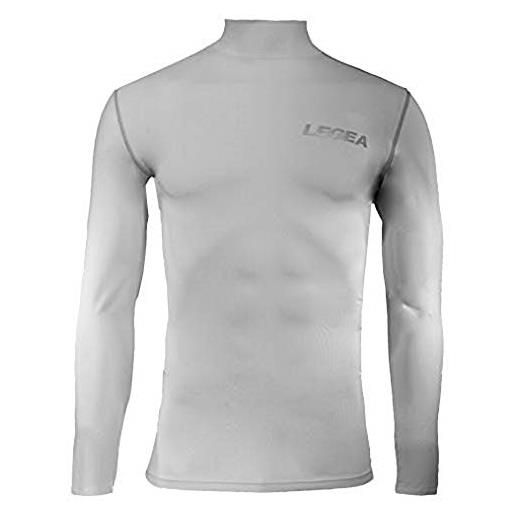 Legea body 6 dynamic-maglia intima a maniche lunghe uomo, collo alto, bianco, taglia del produttore: s