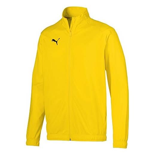 PUMA liga sideline poly core, giacca uomo, giallo (cyber yellow black), l
