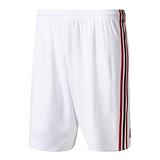 adidas ac milan home/away replica player, pantaloncini uomo, bianco/rosso/nero, s