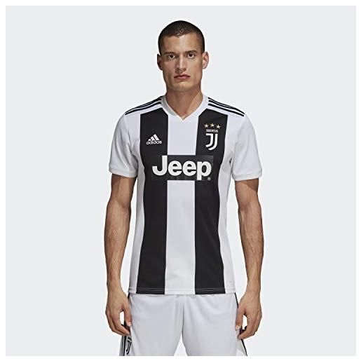 Adidas juve h jsy, maglietta da calcio uomo, bianco (black/white), m