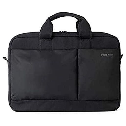 Tucano più 15.6 briefcase black - notebook cases (39.6 cm (15.6), briefcase, black, nylon, monotone, shock resistant)