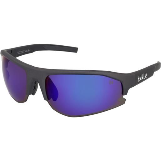 Bollé bolt 2.0 bs003004 | occhiali da sole sportivi | prova online | unisex | plastica | rettangolari | grigio | adrialenti