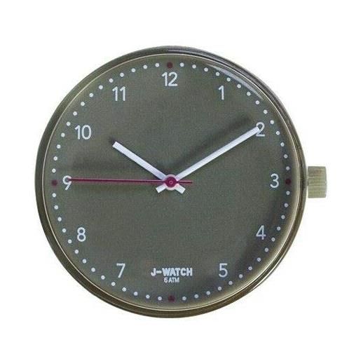 JUSTO orologio j watch quadrante cassa modello grande mm 40 (verde oliva numeri)