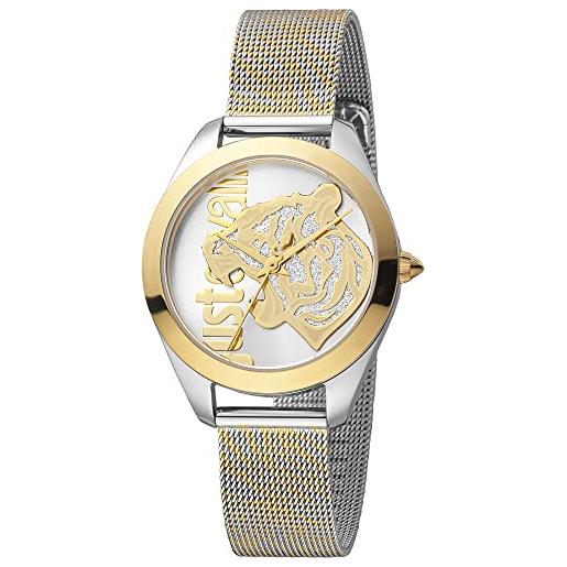 Just Cavalli orologio analogico al quarzo donna con cinturino in oro jc1l210m0065
