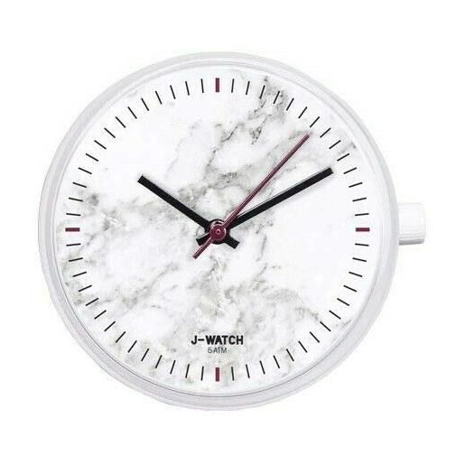 JUSTO orologio j watch cassa modello piccolo mm 32 (marmo bianco)