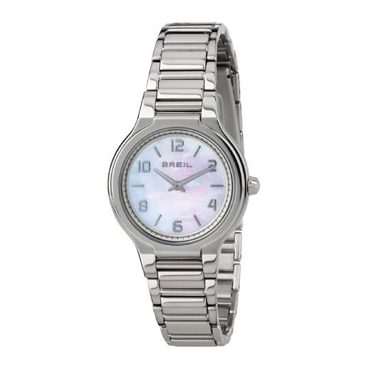 Breil orologio donna sintesi quadrante madreperla bianco movimento solo tempo - 2 lancette quarzo e bracciale acciaio argento tw1764