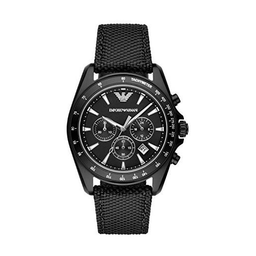 Emporio Armani ar6131 orologio uomo, nero