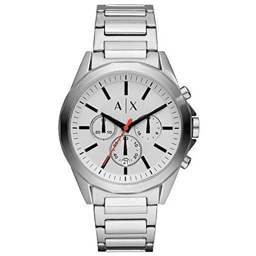 Armani Exchange orologio al quarzo cronografo da uomo Armani Exchange con cinturino in acciaio inossidabile ax2624