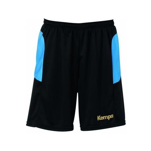 Kempa - pantaloncini tribute, unisex donna uomo, shorts tribute, schwarz/kempablau, s