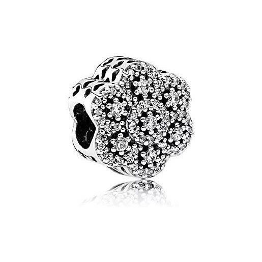 Stone Beads stonebeads - charm da donna, a forma di fiore, in argento sterling 925 compatibile con i bracciali pandora