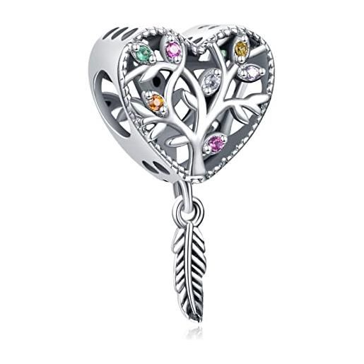 LaMenars colore acchiappasogni ornamento 933 oro rosa argento sterling braccialetto da donna decorazione di perle adatto per bracciale collana ciondolo regalo di compleanno di san valentino