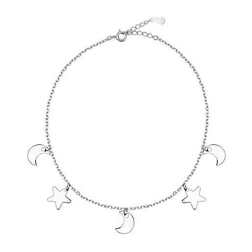 Sofia Milani - bracciale da donna in argento 925 - ciondolo a luna stella - 30222