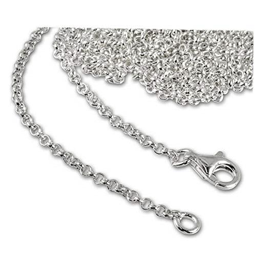 SilberDream fc00291-1, catena per ciondoli in argento sterling 925 lunga 100 cm, per collane e bracciali