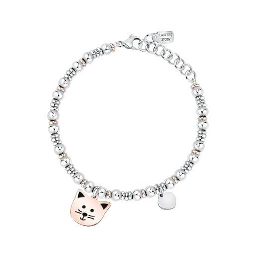 Bracciale Donna La Petite Story Family In Acciaio – LPS05ASF68 – Gioiello Regolabile Con Confezione Originale