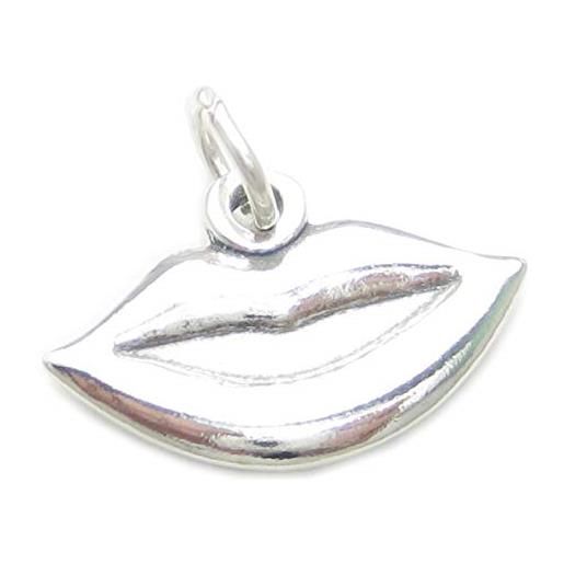 Maldon Jewellery ciondolo in argento sterling labbra. 925 x 1 bocca lip kiss kissing charms