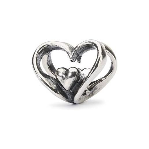Trollbeads argento bead cuore a cuore