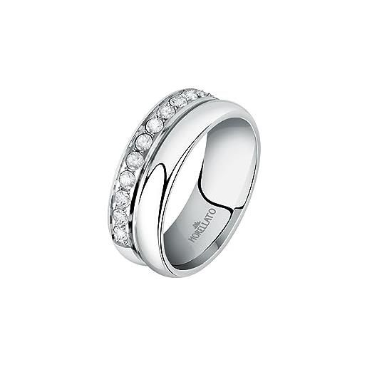 Morellato bagliori anello donna in acciaio, cristalli - savo16016