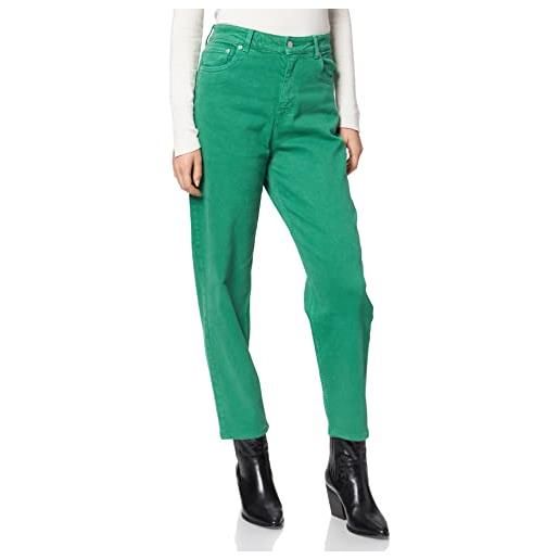 JACK & JONES jjxx jxlisbon mom hw jeans akm noos, verde-jolly green, 27w x 32l donna