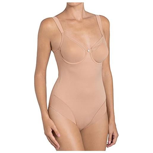 Triumph true shape sensation bsw, body modellante con ferretto donna, nero (black), 2e