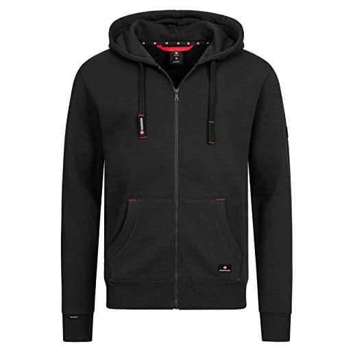 Höhenhorn woodberg - felpa con cappuccio da uomo, verde, xxxl