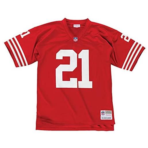 Mitchell & Ness mitchell and ness m&n nfl legacy jersey - s. F. 49ers d. Sanders #21, red