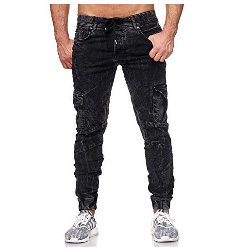 Redbridge jeans da uomo denim casual elasticizzati in cotone con tasche laterali blu w30l32