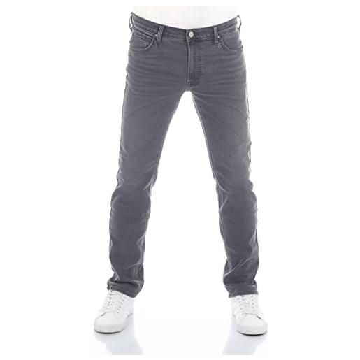 Lee jeans da uomo regular fit daren zip fly pantaloni straight jeans jeans cotone denim stretch blue nero grigio w30 w31 w32 w33 w34 w36 w38 w40 w42 w44, dark (lss3sgjw3), 31w / 34 l