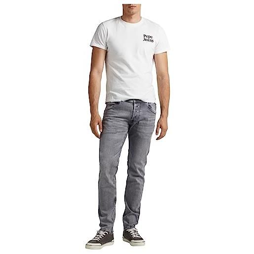 Pepe Jeans spike, jeans uomo, grigio (denim-ue7), 28w / 32l