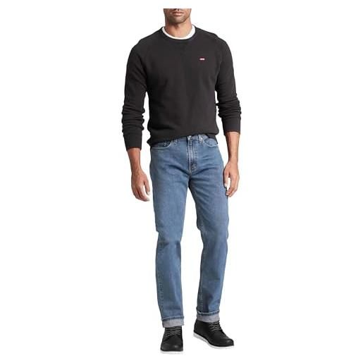 Levi's 514 straight, jeans uomo, grigio (dark gray worn in), 38w / 32l