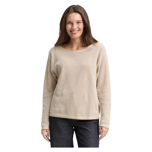 TOM TAILOR le signore maglione lavorato a maglia con struttura 1033125, 31311 - green bubble structure, xxl