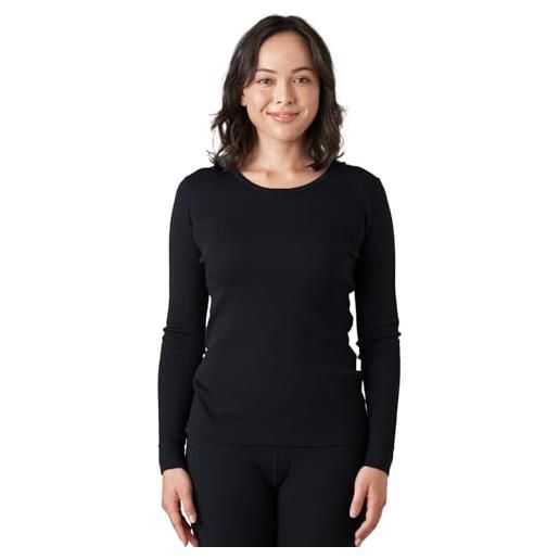 LAPASA donna 100% lana merino leggings termici peso medio lunghi traspiranti pantaloni l49 grigio (pantaloni) l