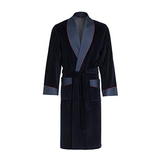 Revise elegante vestaglia per gli uomini vasco re-104 - m - blu scuro