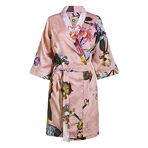 ESSENZA kimono fleur fiori peonia, tulipani di cotone ecru, xl