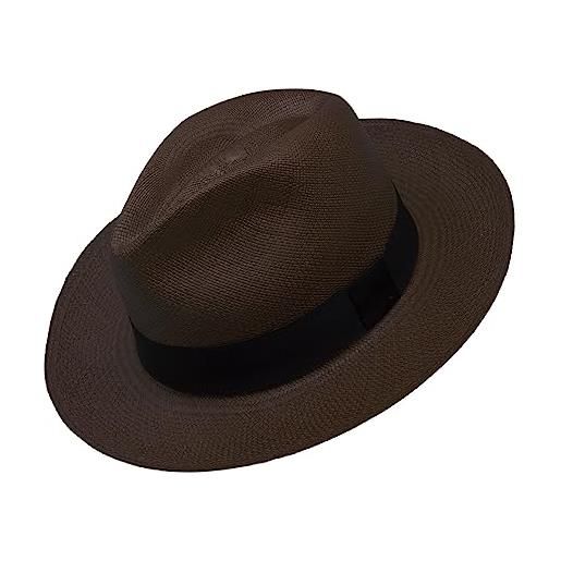 Gamboa originale capello panama di paglia uomo donna fedora cappello da sole in paglia toquilla