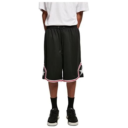 STARTER BLACK LABEL starter star leg sports shorts, pantaloncini uomo, black, s