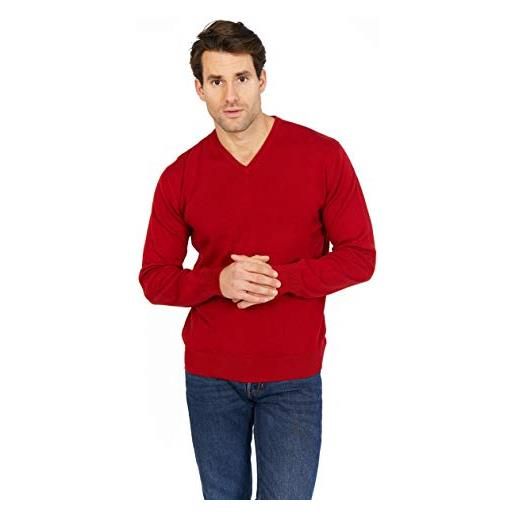Jack Stuart - maglione in cotone uomo con scollo a v (nero, s)