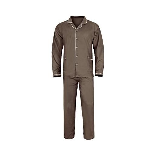 e.VIP oswald 450 - pigiama da uomo, in cotone/modal grigio xxl